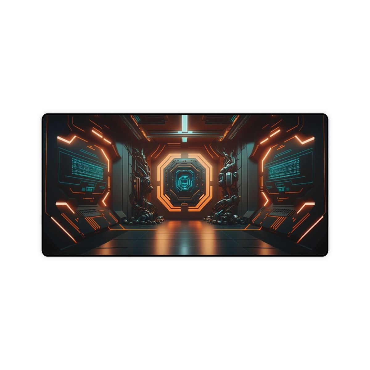 Futuristic Desk Mat, Gaming Desk Mat, Large Gaming Mouse Pad, Long Desk Pad , Mouse Mat Office Accessories Decor Gift
