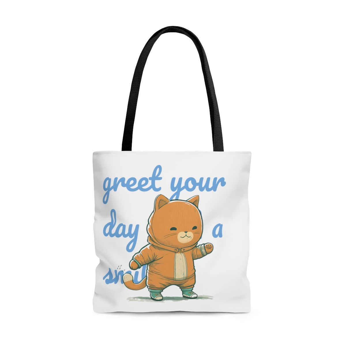 Happy Cat Cute Tote Bag