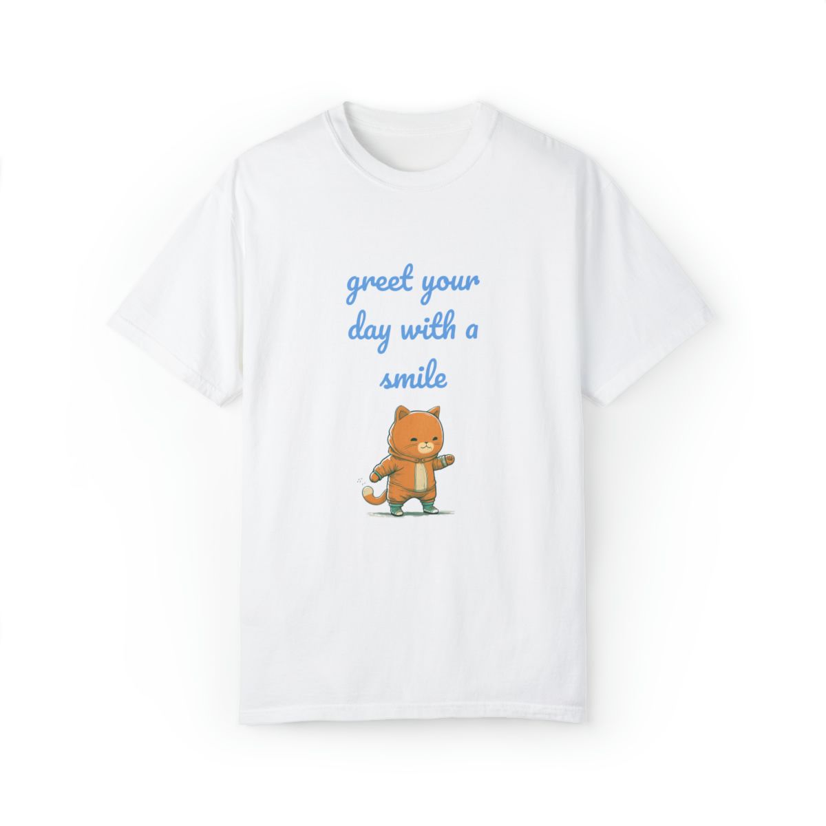 Happy Cat Unisex Garment-Dyed T-shirt