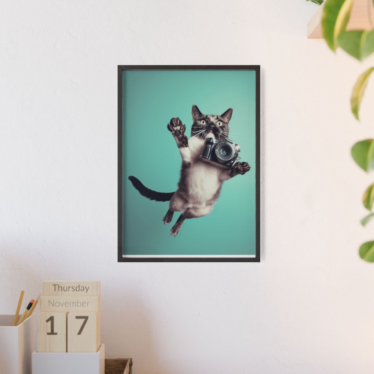 Photographer cat poster